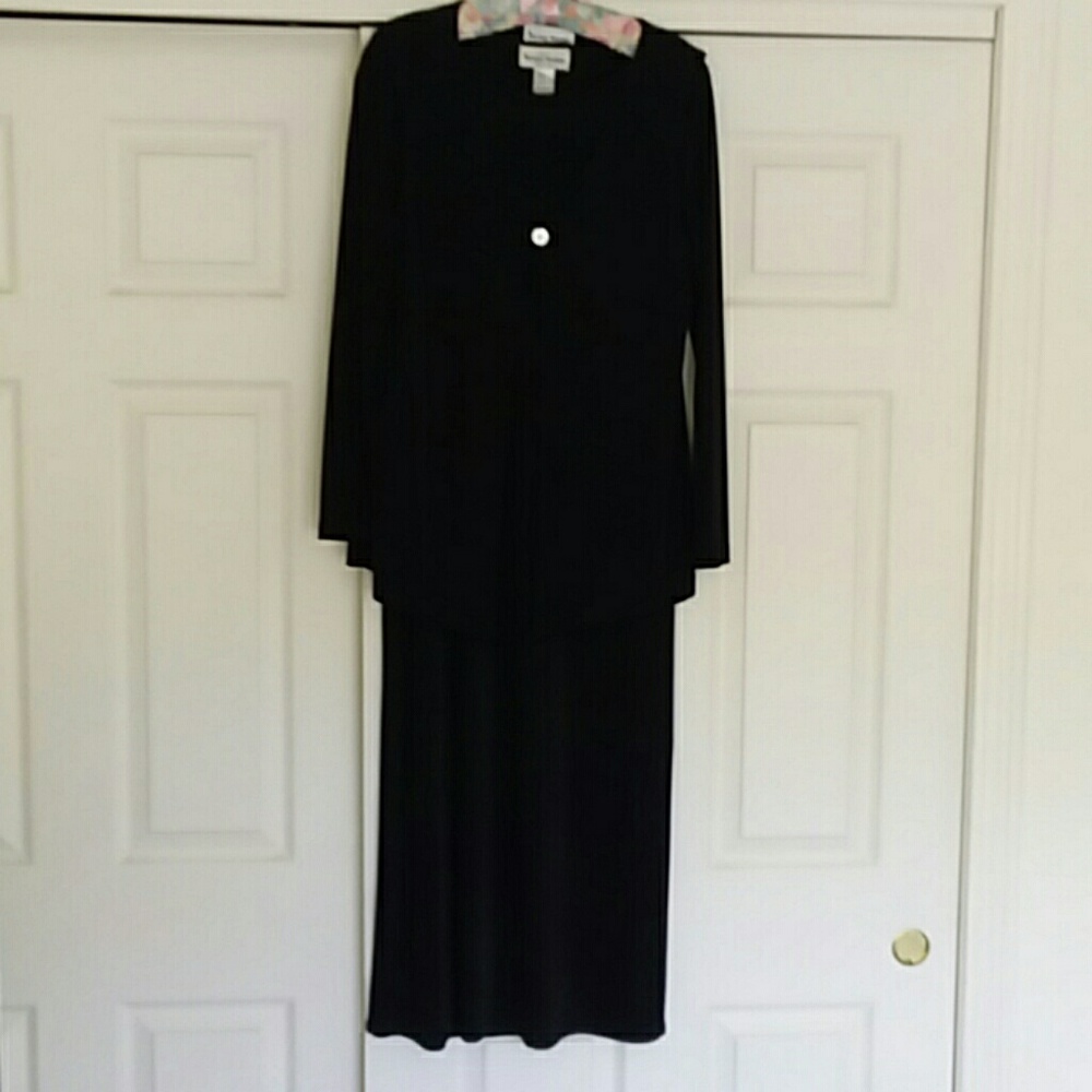 Black Two Piece Maxi Dress